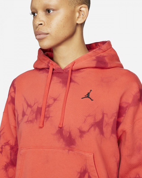 Джемпер Jordan W J HERITAGE FLC HOODIE DM5238-635 р. S малиновый