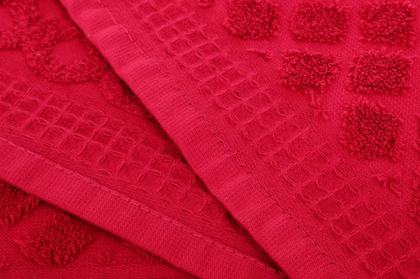 Рушник махровий Nora 40x70 см бордовий 