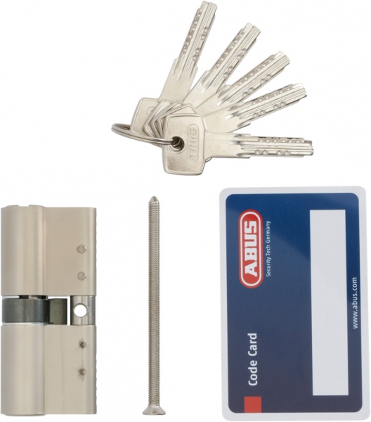 Циліндр Abus D15 35x35 ключ-ключ 70 мм матовий нікель 2240631701015