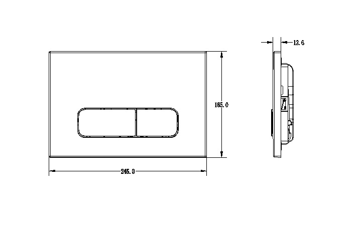 Кнопка смыва Mixxen белая MXKN0738WH