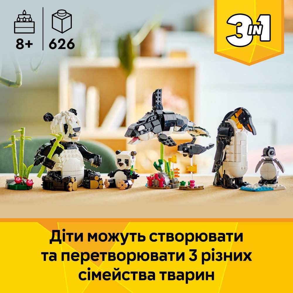 Конструктор LEGO Creator Дикие животные: пандовые 31165