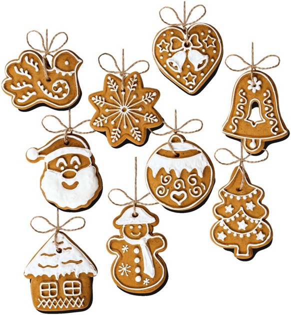 Печенье сахарное Delicia Елочные украшения 560 г