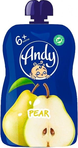 Пюре Andy груша пауч 90гр 