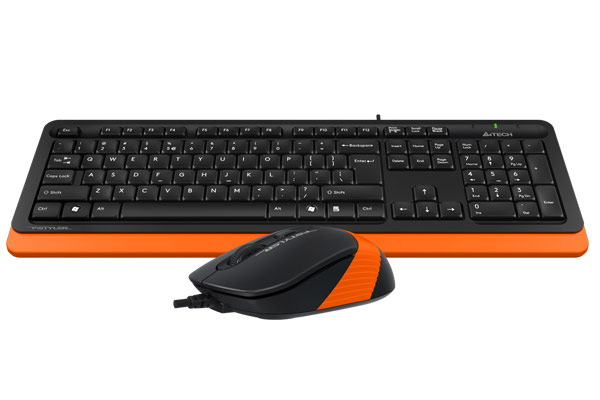 Комплект клавиатура и мышь A4Tech F1010 (Orange) 