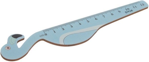 Лінійка Фламінго блакитний 12 см