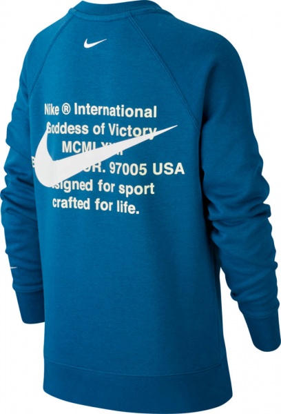 Джемпер Nike B NSW FT SWOOSH CREW CT8990-499 р. M разноцветный