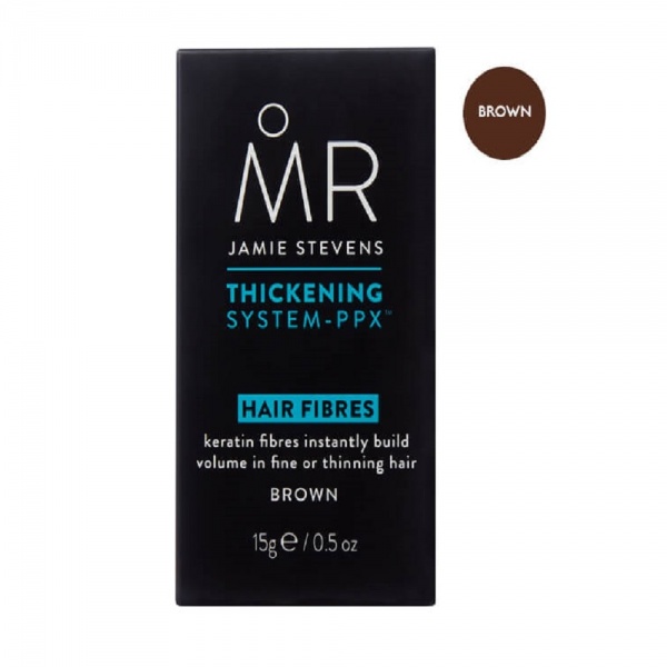Волокна волосся кератинові MR. Jamie Stevens 15 г коричневий