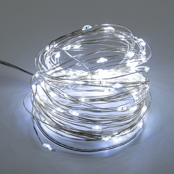 Декоративная гирлянда Altalusse (INL-2103U-100 Cold) встроенный светодиод (LED) 100 ламп 10 м 