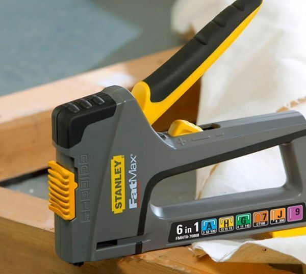 Степлер Stanley FMHT6-70868 FatMax 6 в 1, регулювання, 6-14 мм., тип 53+140, пластик, цвяхи, шпильки