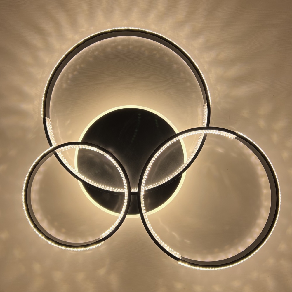 Люстра світлодіодна Luminaria 100 Вт LED-модуль чорний AKRILIKA ROUND 100W 4R BLACK