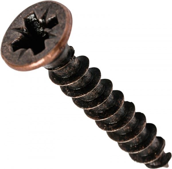 Шуруп універсальний потайна головка 6x30 мм 10 шт стара мідь EXPERT FIX