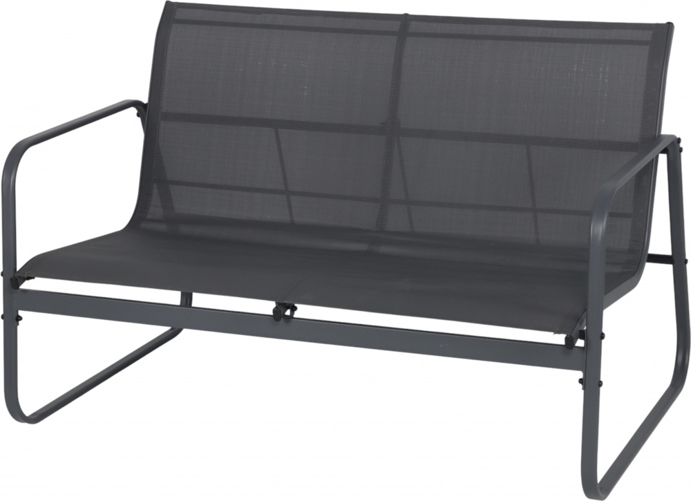 Комплект металевих меблів Indigo Амелі стіл + 2-х місна софа + 2 крісла графіт