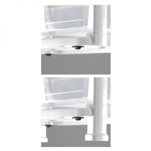 Комод пластиковий Heidrun 1527 Professional білий 2+2 605x400x550 мм