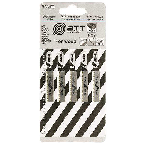 Пилочка для электролобзика A.T.T. T101BR 5 шт. 885004