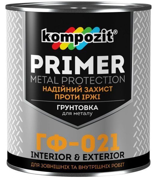 Грунтовка Kompozit ГФ-021 черный мат 12кг