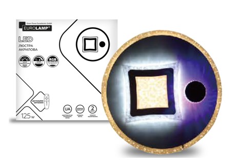 Люстра светодиодная Eurolamp акрил A52 125 Вт белый LED-LR-125-A52(RGB) 