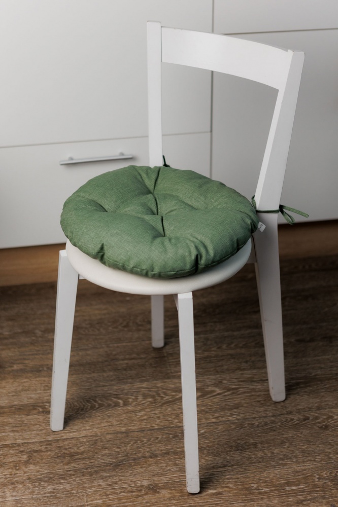 Подушка на стілець БОТАНІКА зелена Dх40 см La Nuit
