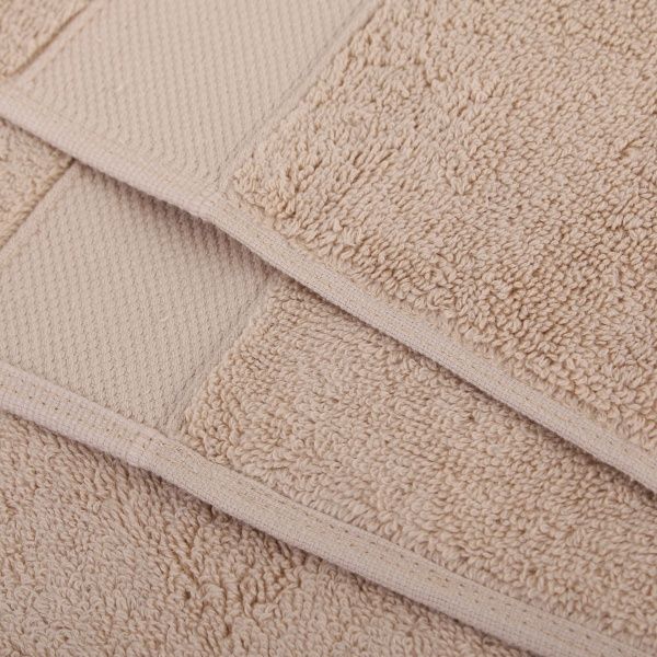 Полотенце махровое с бордюром 50x90 см бежевый La Nuit 