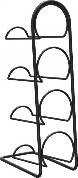 Подставка для бутылок черная матовая MG024 