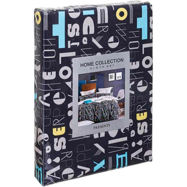 Комплект постельного белья alphabet 1.5 темно-серый La Nuit 