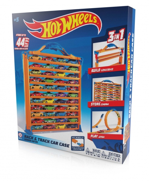 Гараж Hot Wheels с дорожками для хранения машинок HWCC9