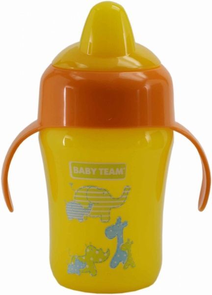 Поильник  Baby Team с силиконовим носиком и ручками 240 мл 5011