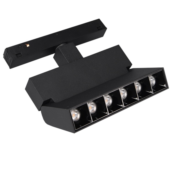 Магнитный трековый прожектор Victoria Lighting 7 Вт 4000 К черный Magnum-S4-118 black 