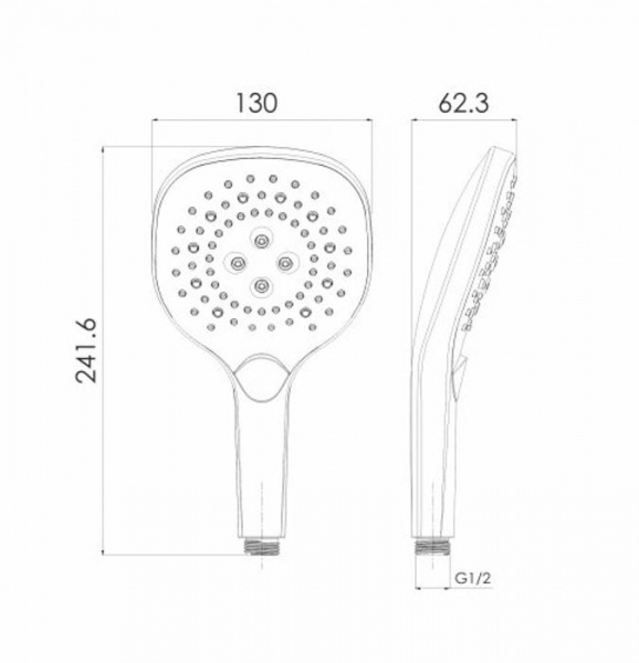 Лійка для душу Imprese f03600101DQ