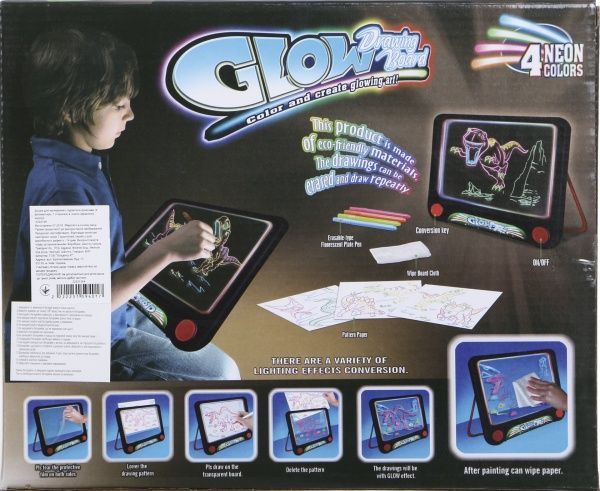 Доска для рисования Shantou Glow Динозавры 2222251594017