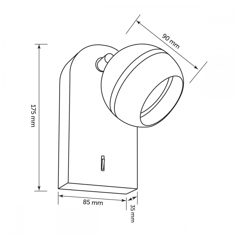 Бра LIGHT SET JASEN LS-WL 85175 1xGX53 белый