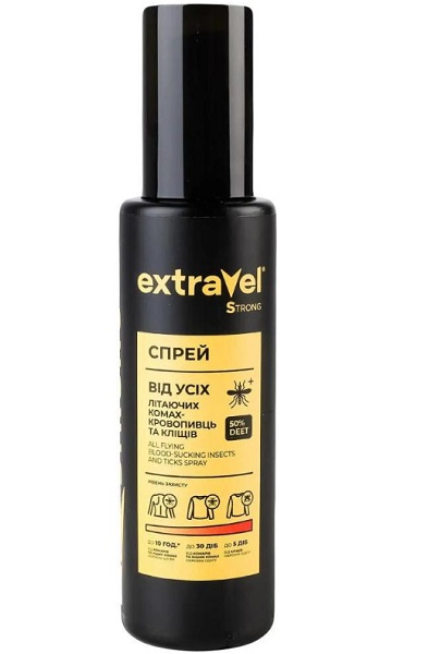 Спрей Extravel от комаров для экстремальных условий Strong 100 мл