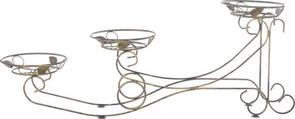 Подставка для цветов Ступеньки 3 118х28x56 см коричневый 