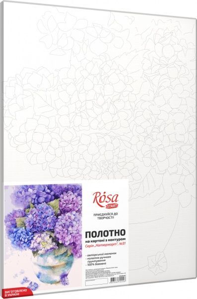 Холст на картоне с контуром Натюрморт №31 30х40 см Rosa Start 