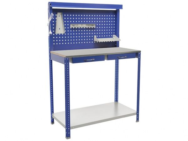 Стелаж-верстак Практик GARAGE SET 2 1500x1000x500 мм сіро-синій 