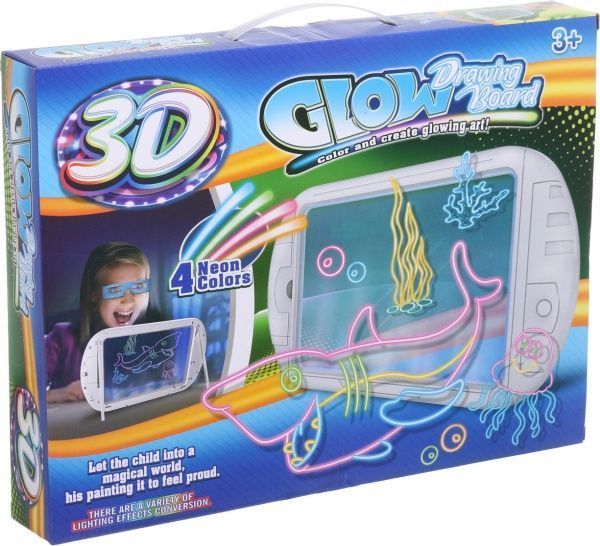 Дошка для малювання з підсвіткою Shantou 3D Море в корпусі (YM162)