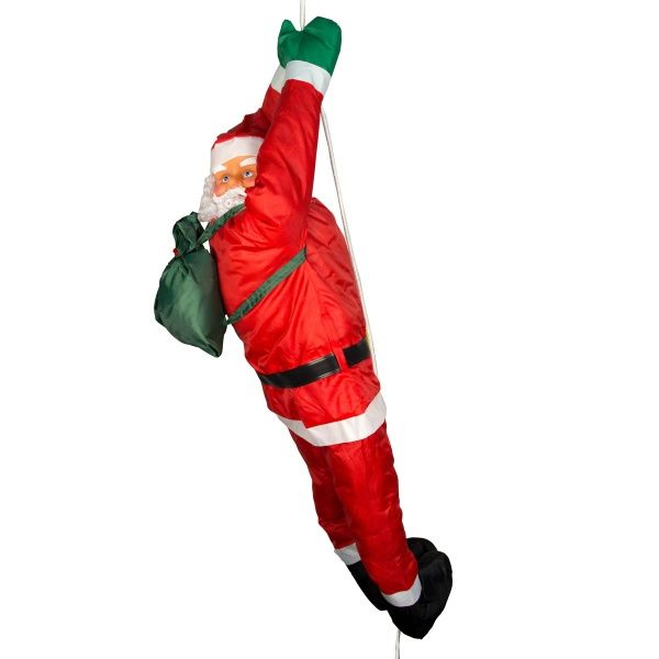 Декоративная новогодняя фигура Дед Мороз на веревке 810016 120 см