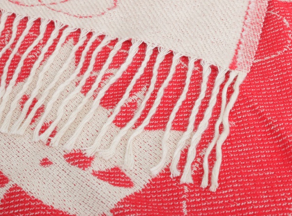 Плед дизайн 9/2 140x200 см красный с белым Ярослав 