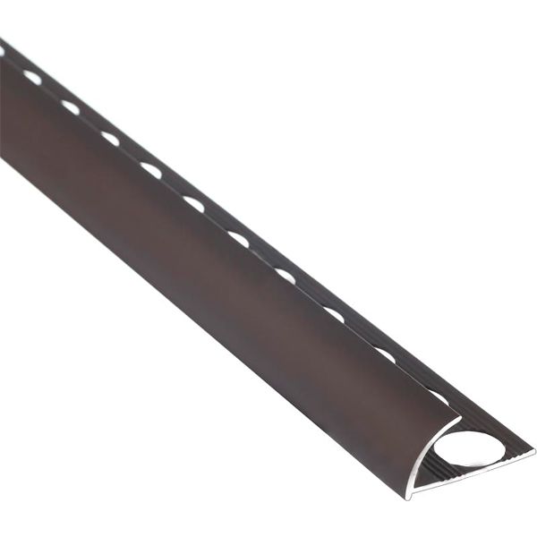 Уголок для плитки Braz Line внешний алюминий 28 мм 2,7м бронза 