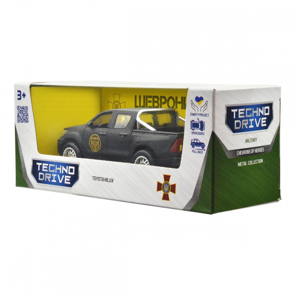 Автомодель TechnoDrive 1:32 серії Шеврони Героїв Toyota Hilux Спартан KM6118
