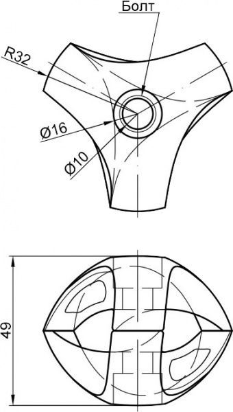 Соединение для трубы R-2DX тройное правое