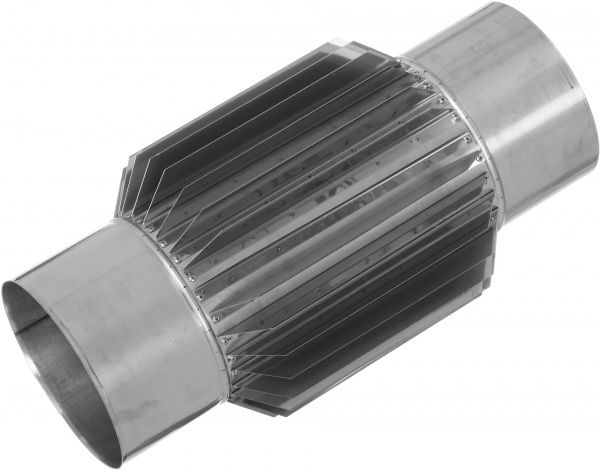 Радіатор 0,5 м димохідний 1 мм нерж Ф180 мм LIRA-LTD 