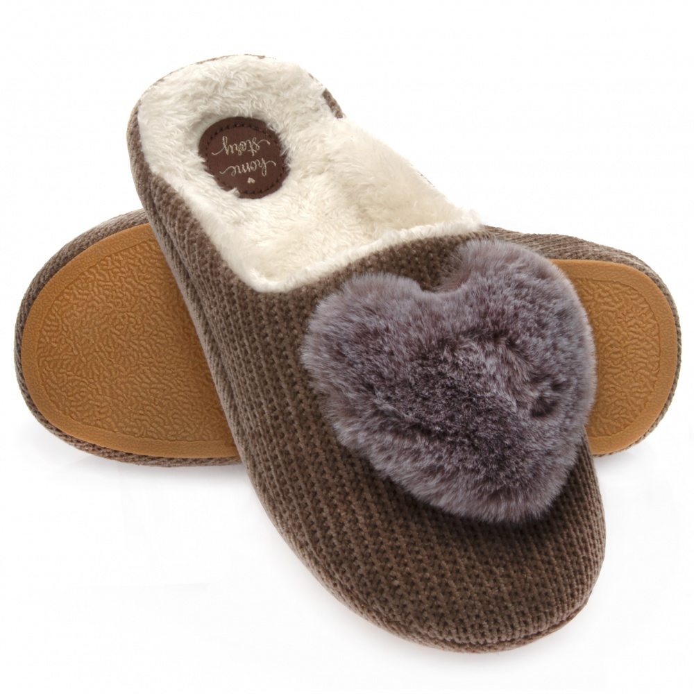 Тапки домашние Home Story 251809-15 р.39 коричневый