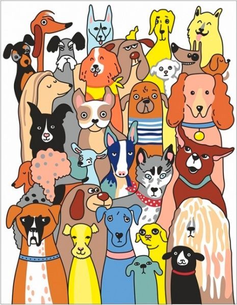 Набор, пастельная живопись по контурам 