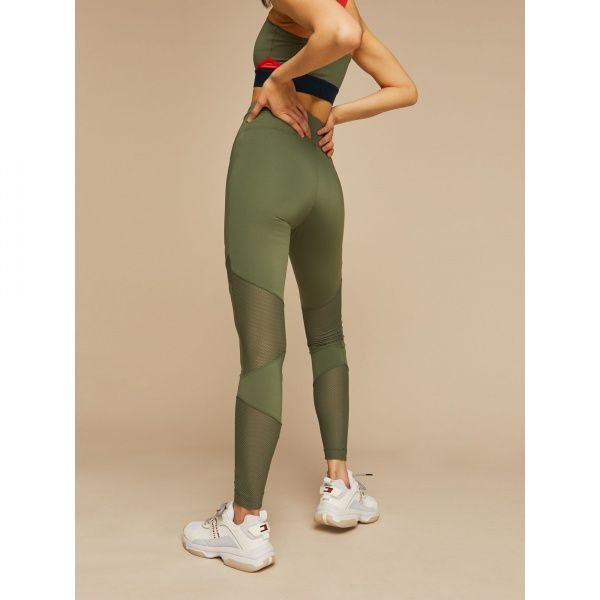 Лосины Tommy Hilfiger BLOCKED LEGGING FULL LENGTH S10S100255302 XS оливковый