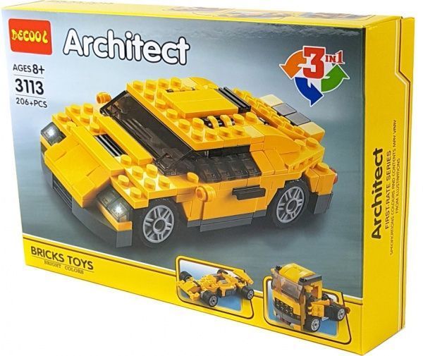 Конструктор Decool Машинка 3 в 1 3113