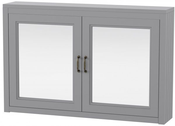 Зеркальный шкаф Aqua Rodos Waterford 100 см серый мат 