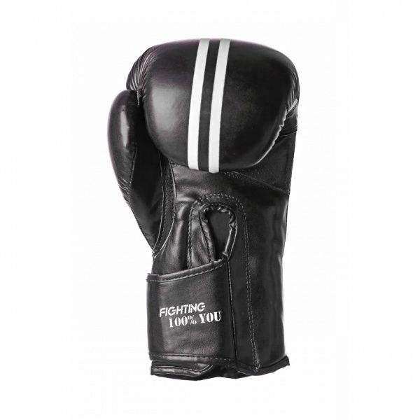 Боксерские перчатки PowerPlay р. 16 16oz 3016_16 черный с белым