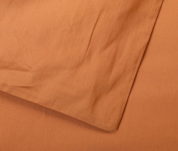 Комплект постільної білизни Mono orange D сімейний помаранчевий La Nuit 