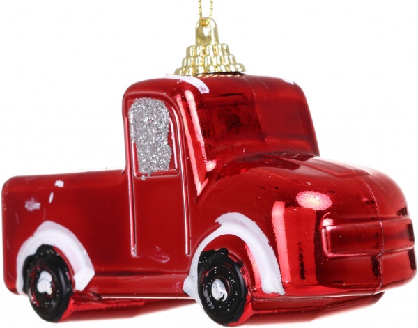 Декоративная подвеска Машина 10x11x5 см красный LD21075