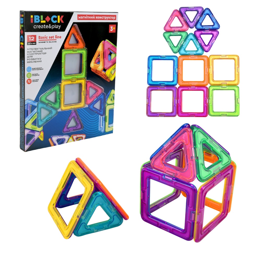 Конструктор магнитный Iblock PL-925-04